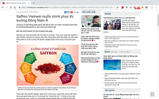 Saffron trên vnexpress