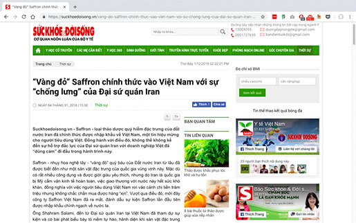 Saffron việt nam trên sức khỏe đời sống